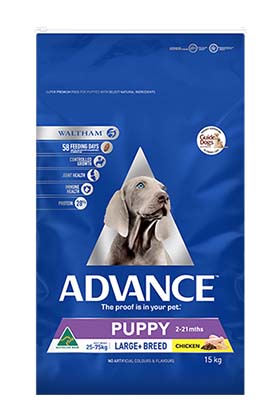 ADVANCE Puppy Large Breed Dry Dog Food Chicken 15kg Goodna