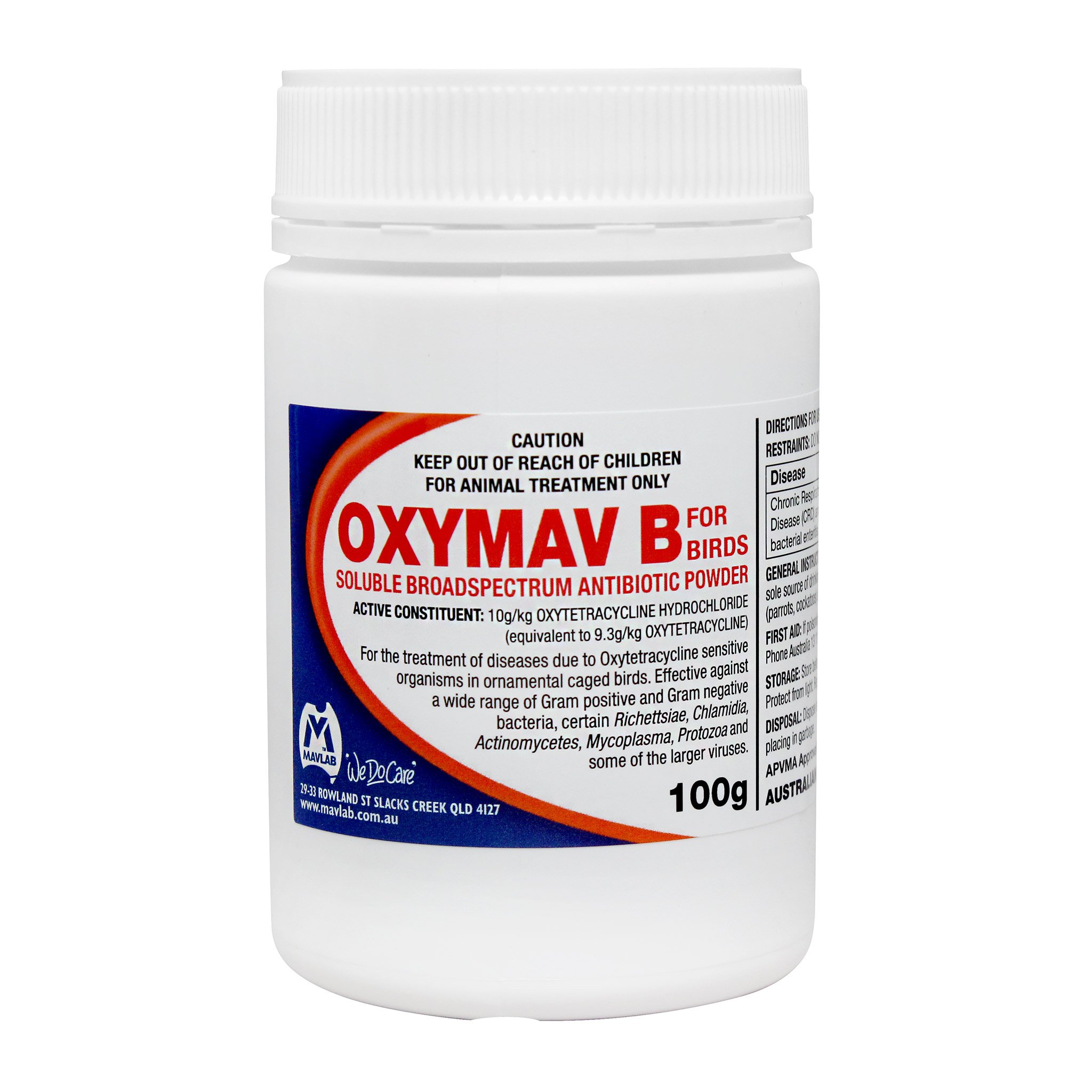 Oxymav B For Birds | Powder 100g | Goodna Produce