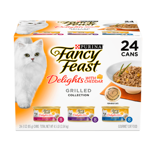 Fancy Feast Delights With Cheddar Grilled Collection 24 Pack